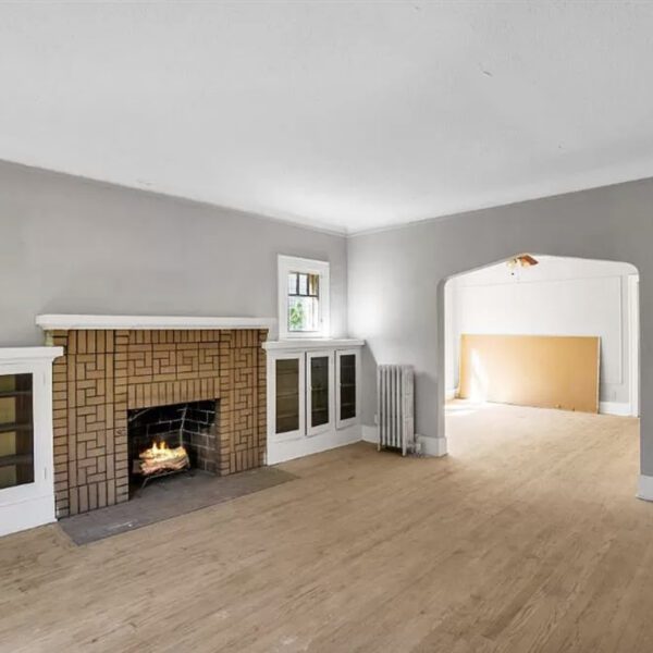 Image of fireplace and living room